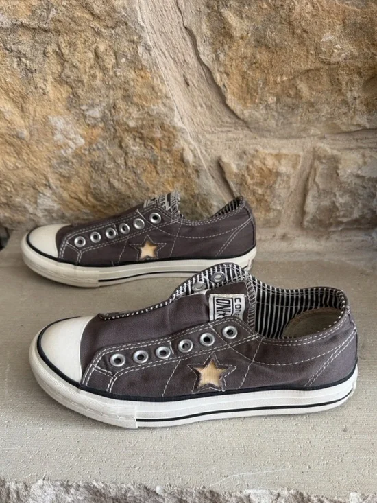 Converse One Star Brown Low Tops Laceless Slip On Women's Size 6.5 - Picture 8 of 9